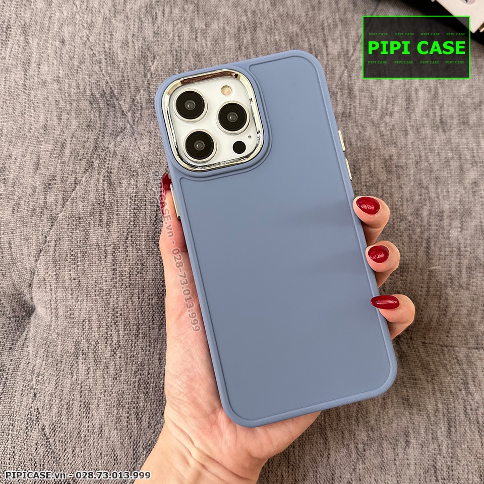 Ốp Lưng iPhone 14 Pro Max - May - Xám Xanh