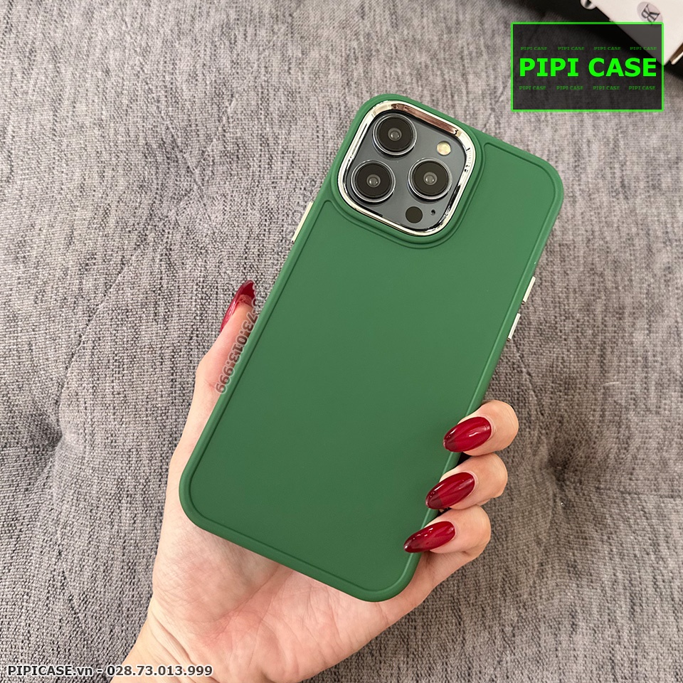 Ốp Lưng iPhone 14 Pro Max - May - Xanh Rêu