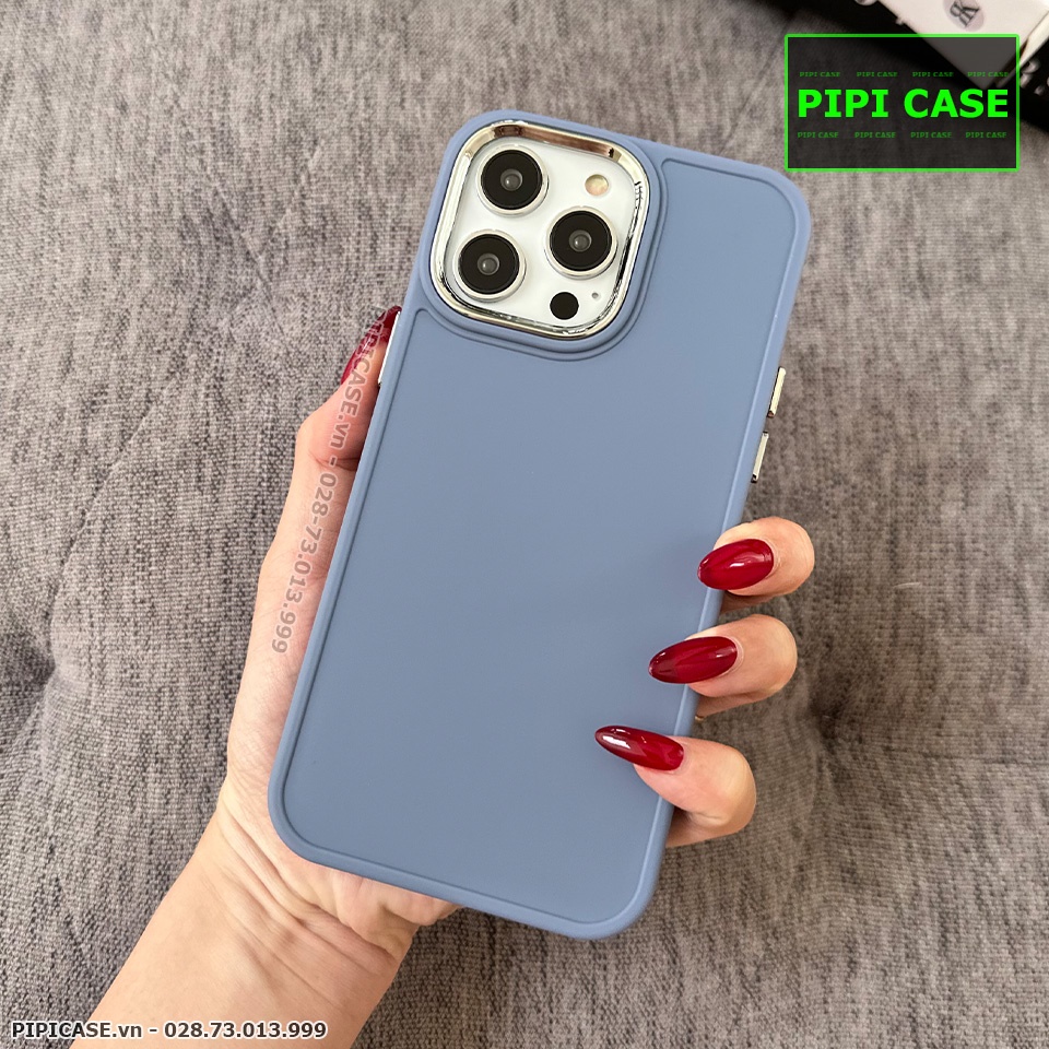 Ốp Lưng iPhone 14 Pro Max - May - Xám Xanh