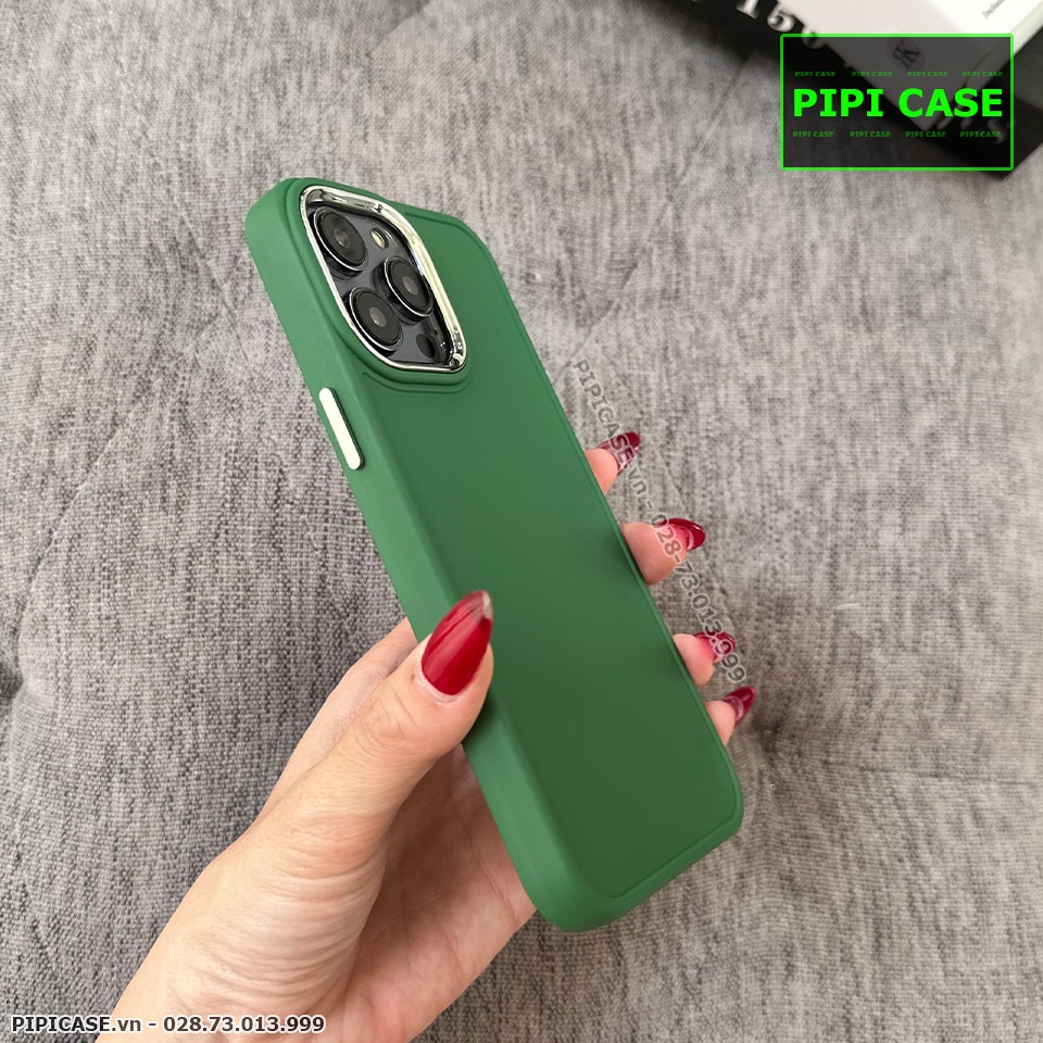 Ốp Lưng iPhone 14 Pro Max - May - Xanh Rêu