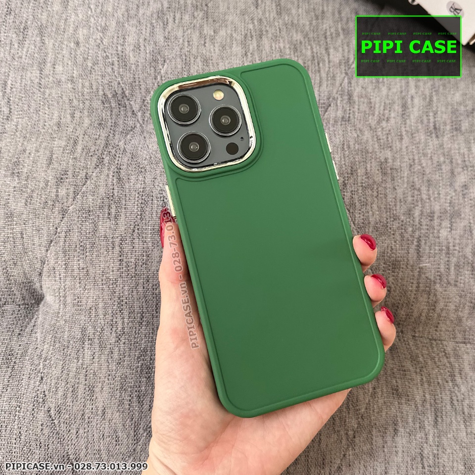 Ốp Lưng iPhone 14 Pro Max - May - Xanh Rêu