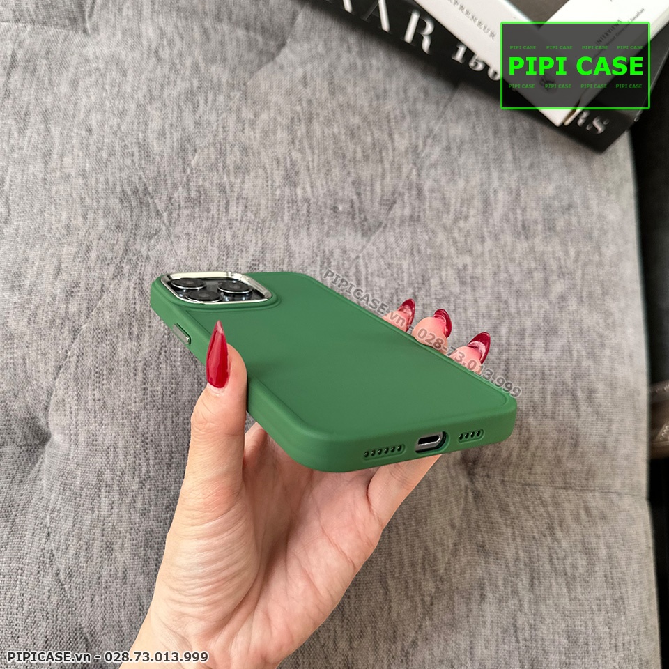 Ốp Lưng iPhone 14 Pro Max - May - Xanh Rêu