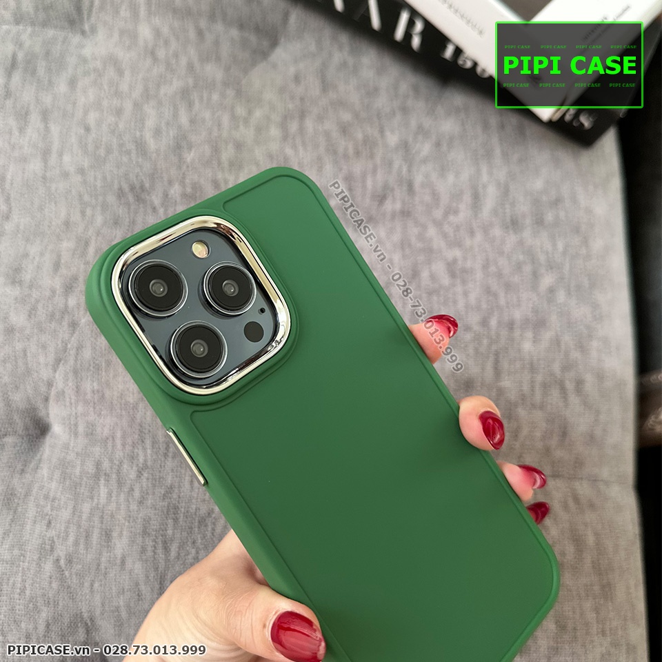 Ốp Lưng iPhone 14 Pro Max - May - Xanh Rêu