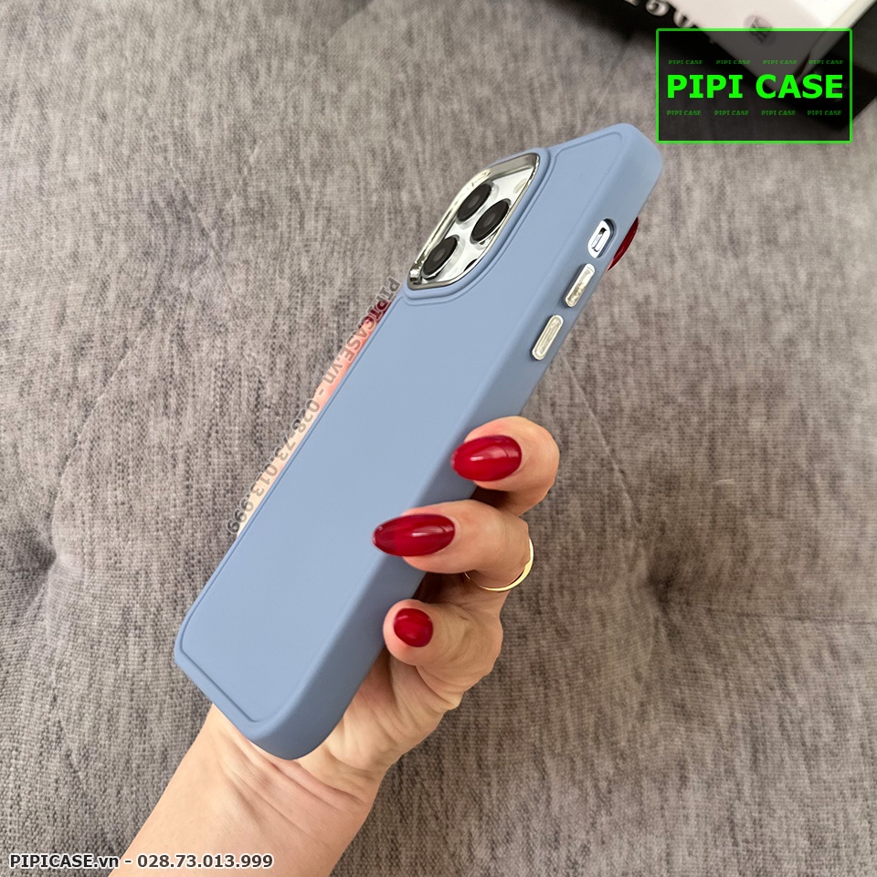 Ốp Lưng iPhone 14 Pro Max - May - Xám Xanh