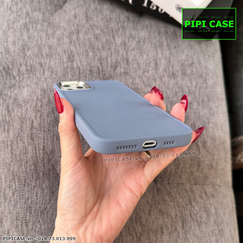 Ốp Lưng iPhone 11 Pro Max - May - Xám Xanh