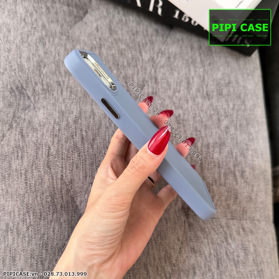Ốp Lưng iPhone 11 Pro Max - May - Xám Xanh