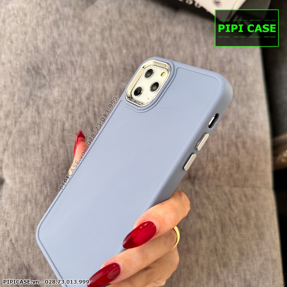 Ốp Lưng iPhone 11 Pro Max - May - Xám Xanh