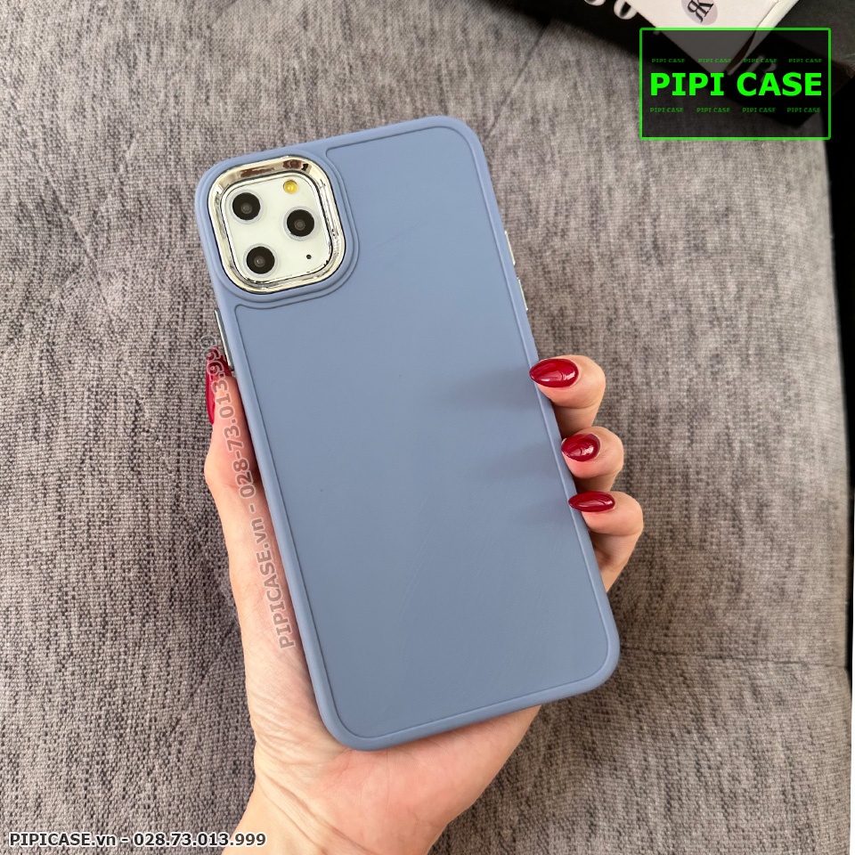 Ốp Lưng iPhone 11 Pro Max - May - Xám Xanh