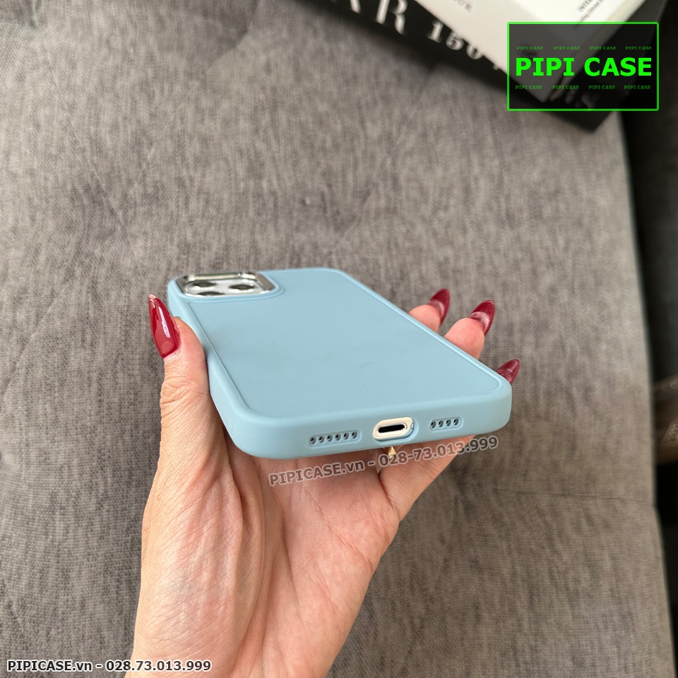 Ốp Lưng iPhone 12 Pro Max - May - Xanh Nhạt