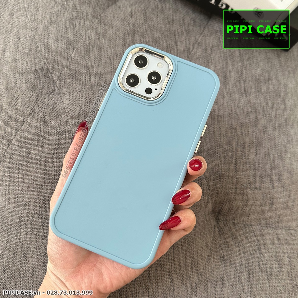 Ốp Lưng iPhone 12 Pro Max - May - Xanh Nhạt