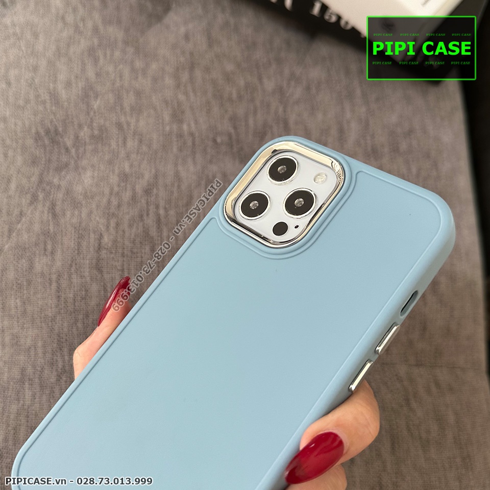 Ốp Lưng iPhone 12 Pro Max - May - Xanh Nhạt