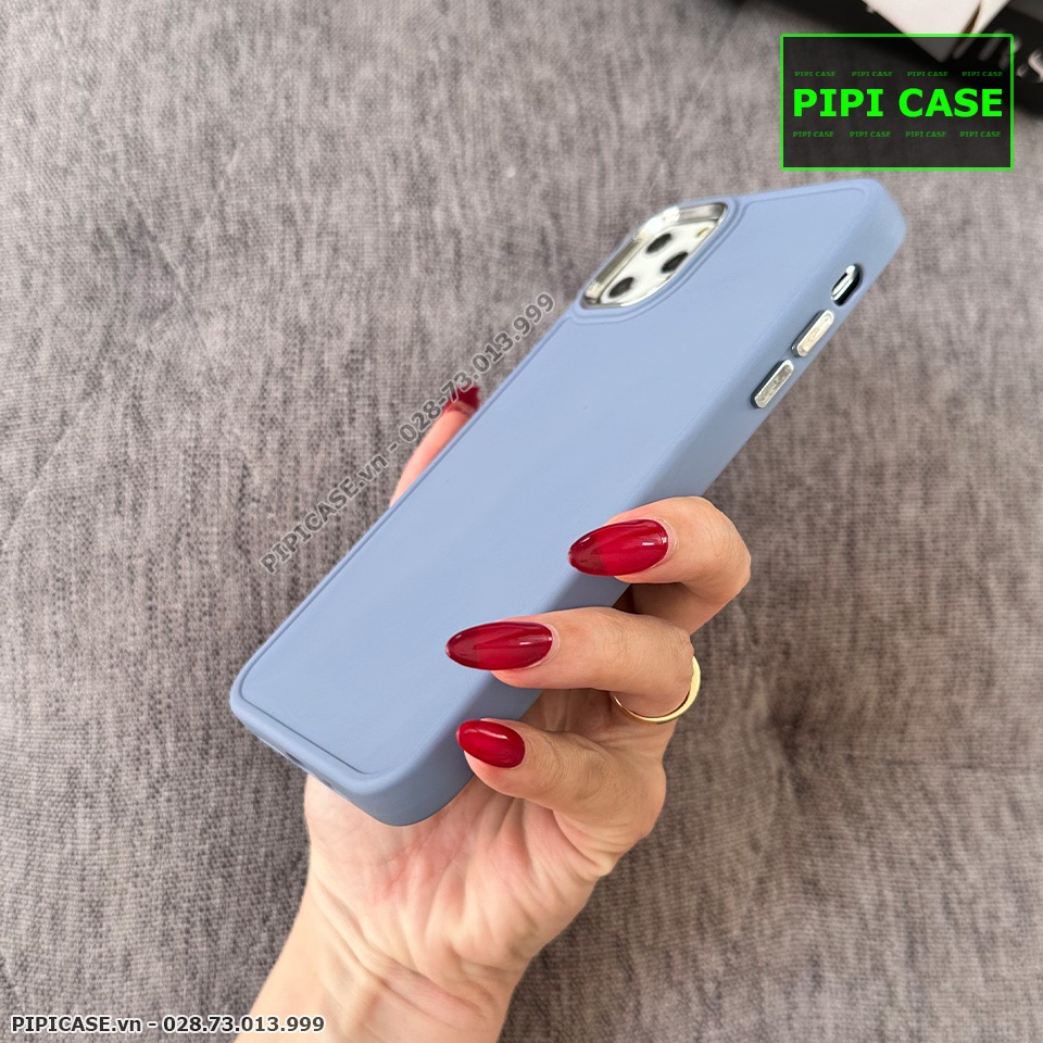 Ốp Lưng iPhone 11 Pro Max - May - Xám Xanh