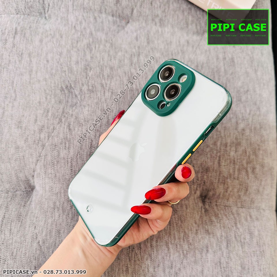 Ốp Lưng iPhone 14 Pro - MiMin - Xanh Rêu