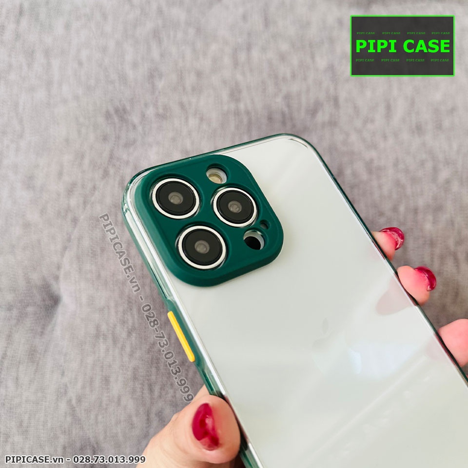 Ốp Lưng iPhone 14 Pro - MiMin - Xanh Rêu