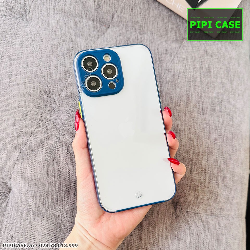 Ốp Lưng iPhone 14 Pro - MiMin - Xanh Dương