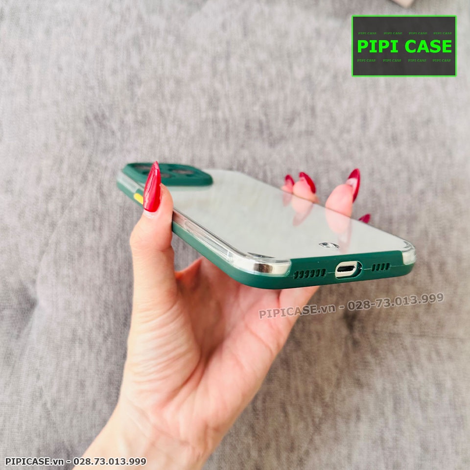 Ốp Lưng iPhone 14 Pro - MiMin - Xanh Rêu