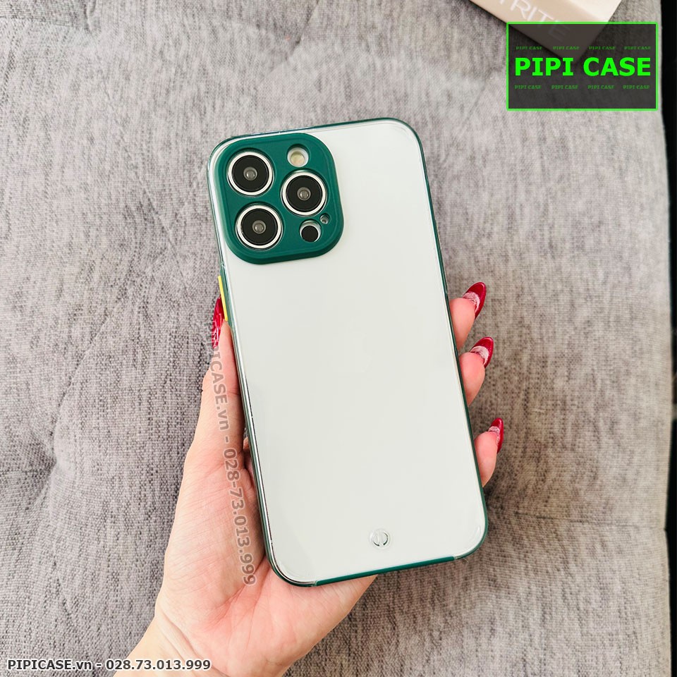 Ốp Lưng iPhone 14 Pro - MiMin - Xanh Rêu