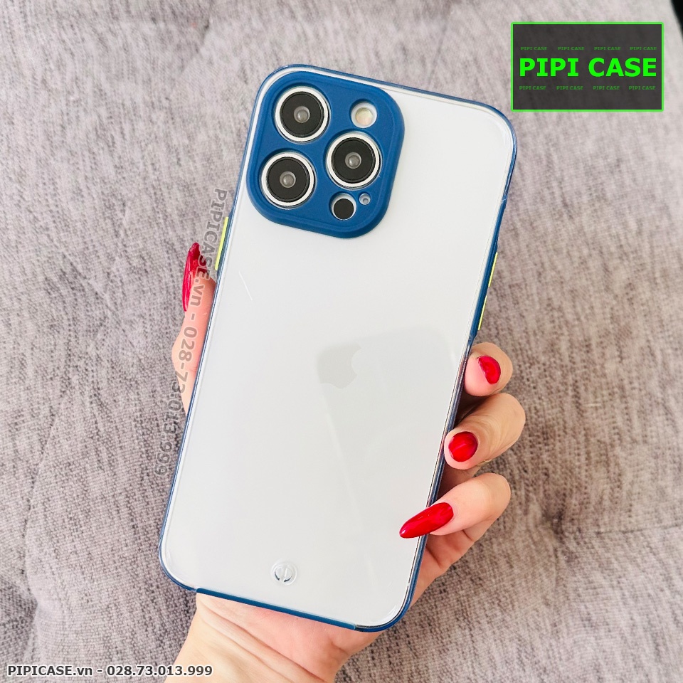 Ốp Lưng iPhone 14 Pro - MiMin - Xanh Dương