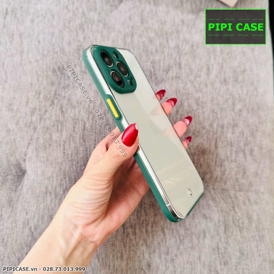 Ốp Lưng iPhone 14 Pro - MiMin - Xanh Rêu