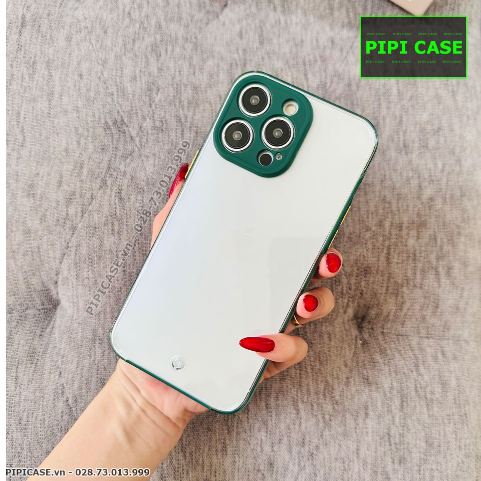 Ốp Lưng iPhone 14 Pro - MiMin - Xanh Rêu