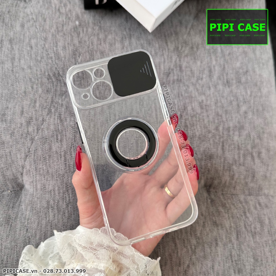 Ốp Lưng iPhone 14 Plus - Pink Bear - Đen