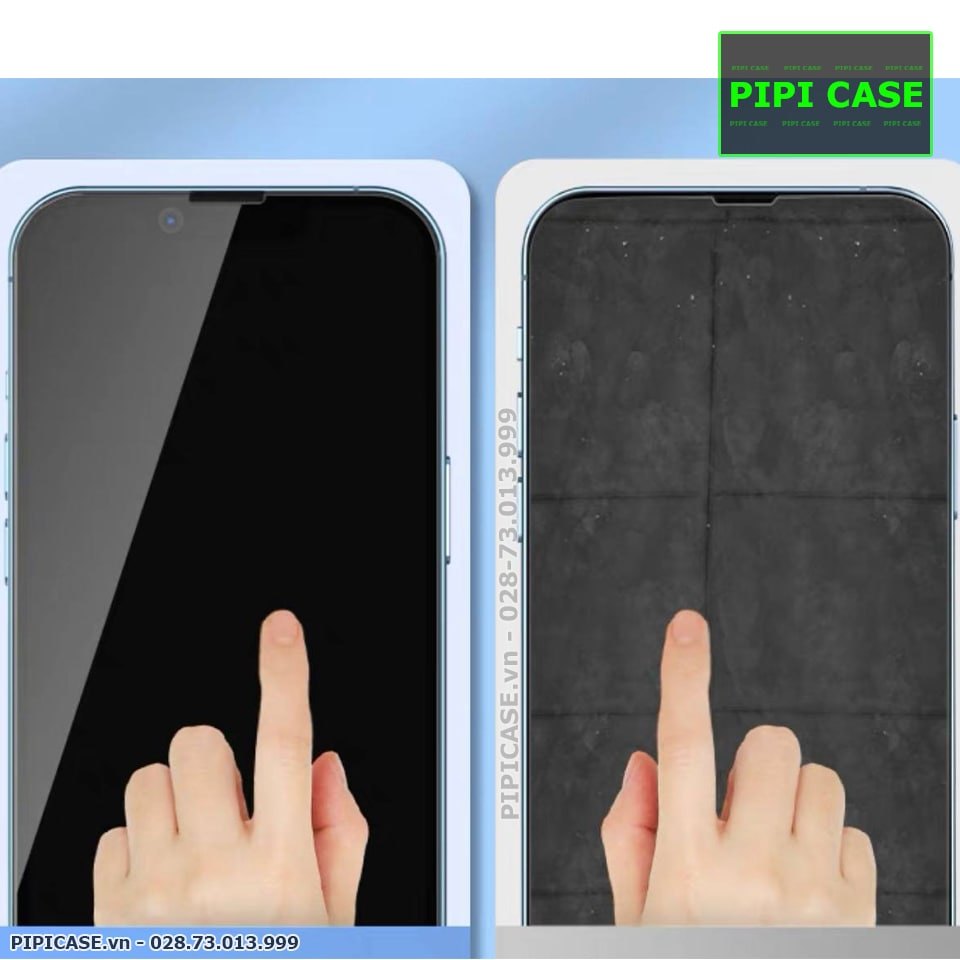 Cường lực Tự dán + Tự lấy bụi Chống Nhìn Trộm cho iPhone 15 Pro