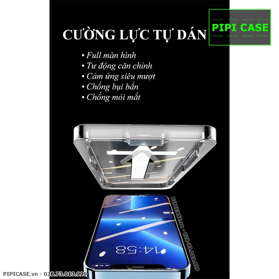 Cường lực Tự dán + Tự lấy bụi Chống Nhìn Trộm cho iPhone 15 Pro