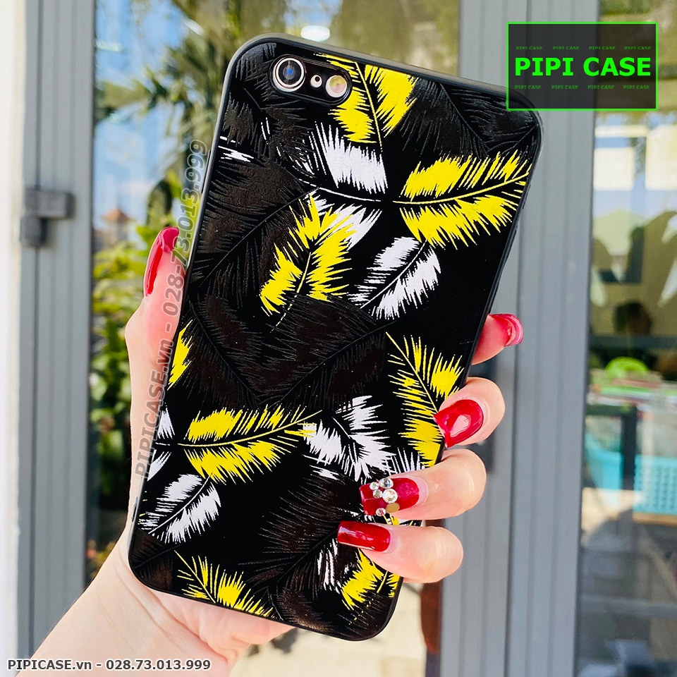 Ốp Lưng iPhone 6 Plus - Feathers - Vàng