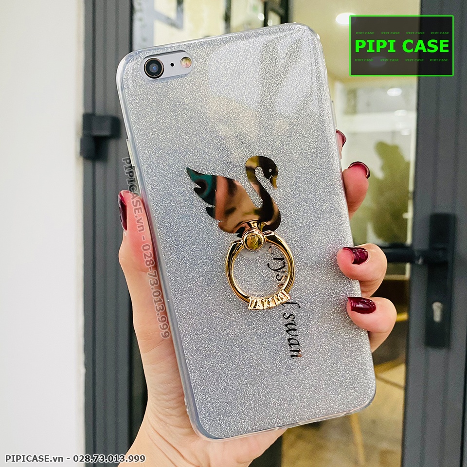 Ốp Lưng iPhone 6 - iRing Thiên Nga - Xám