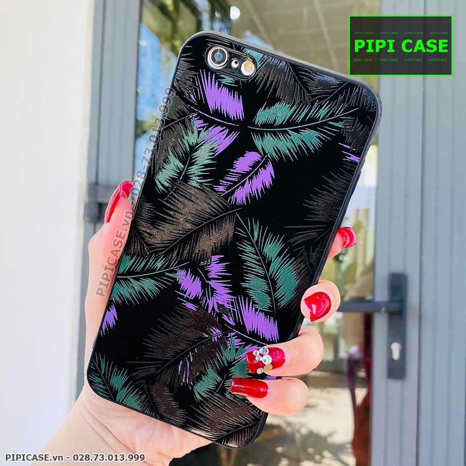 Ốp Lưng iPhone 6 Plus - Feathers - Tím