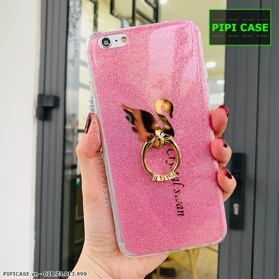 Ốp Lưng iPhone 6 - iRing Thiên Nga - Hồng