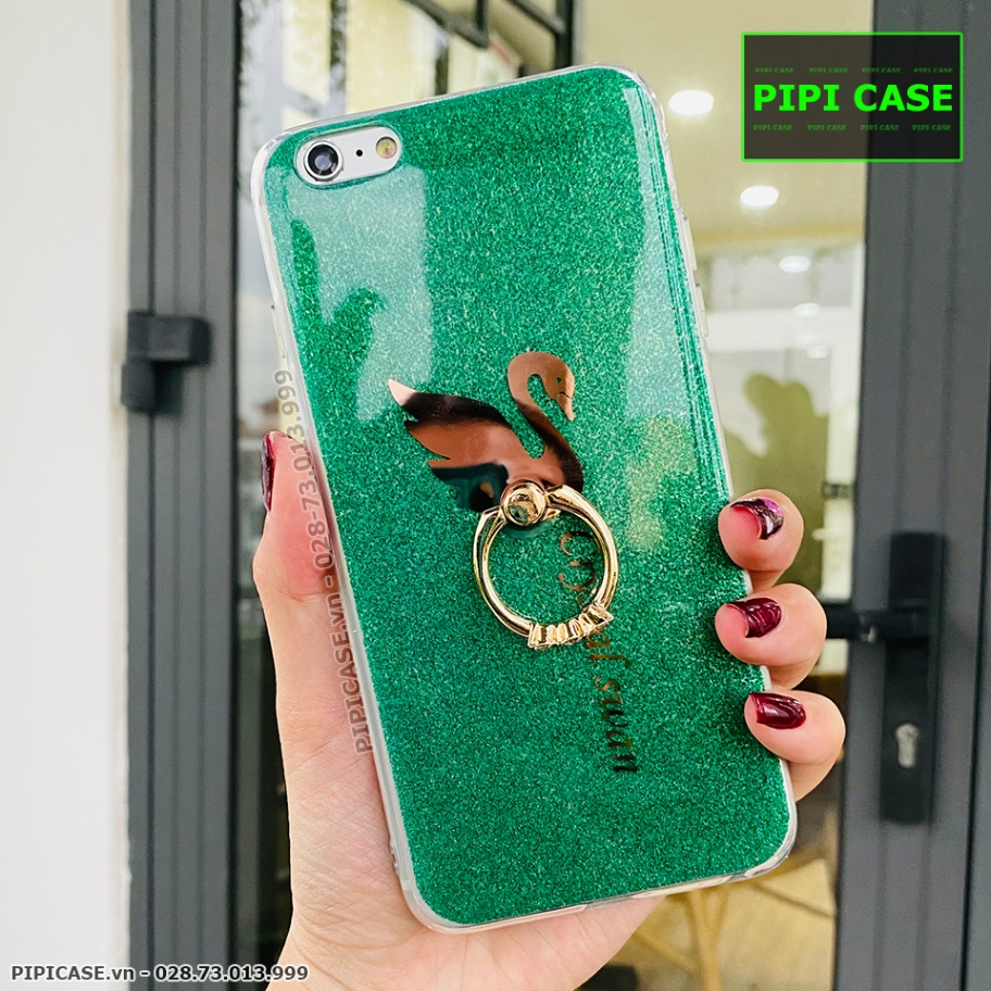 Ốp Lưng iPhone 6 - iRing Thiên Nga - Xanh Lá