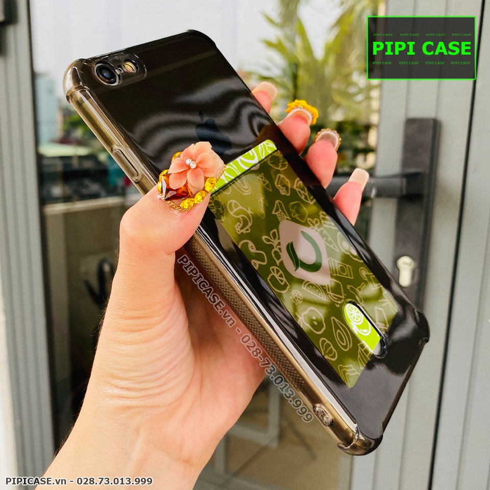 Ốp Lưng iPhone 6 Plus - Ốp Thẻ - Đen