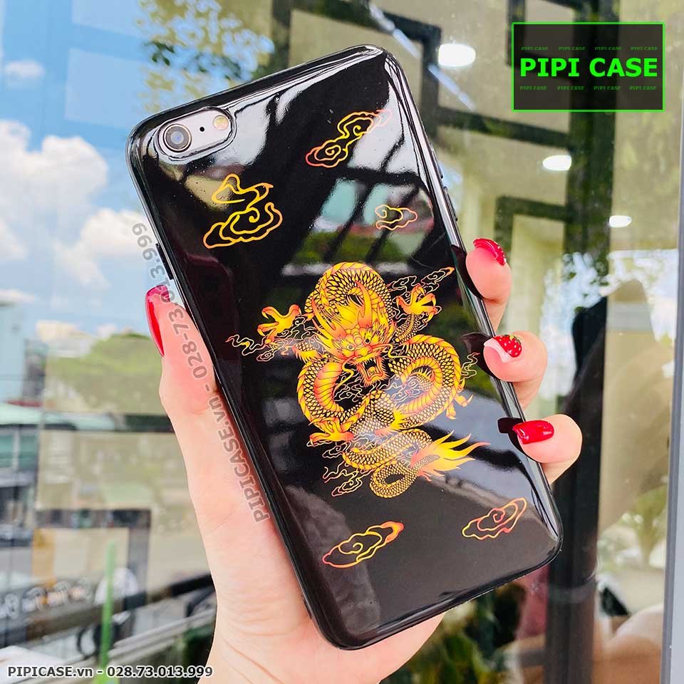 Ốp Lưng iPhone 6 Plus - Mẫu 3D - Rồng Đen