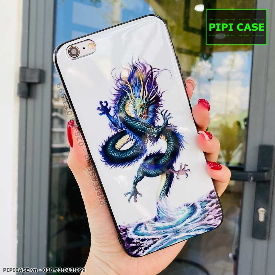 Ốp Lưng iPhone 6 Plus - Mẫu 3D - Rồng Trắng