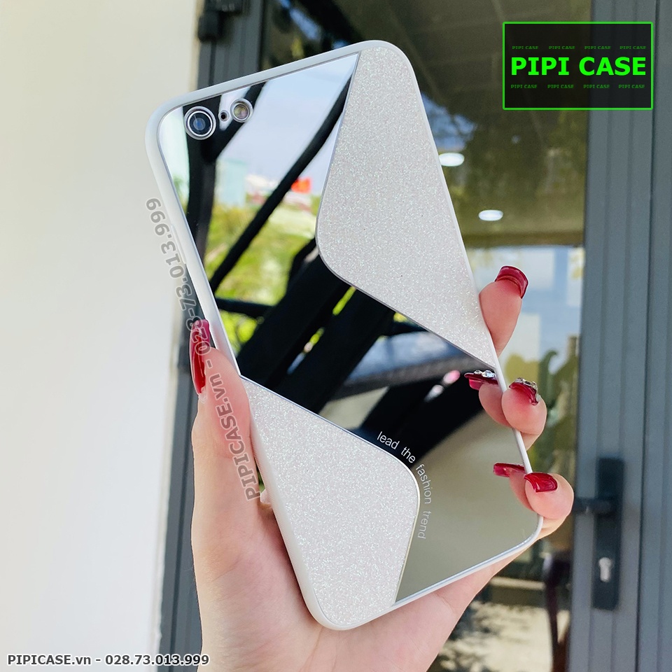 Ốp Lưng iPhone 6 Plus - Glitter Mirror - Trắng