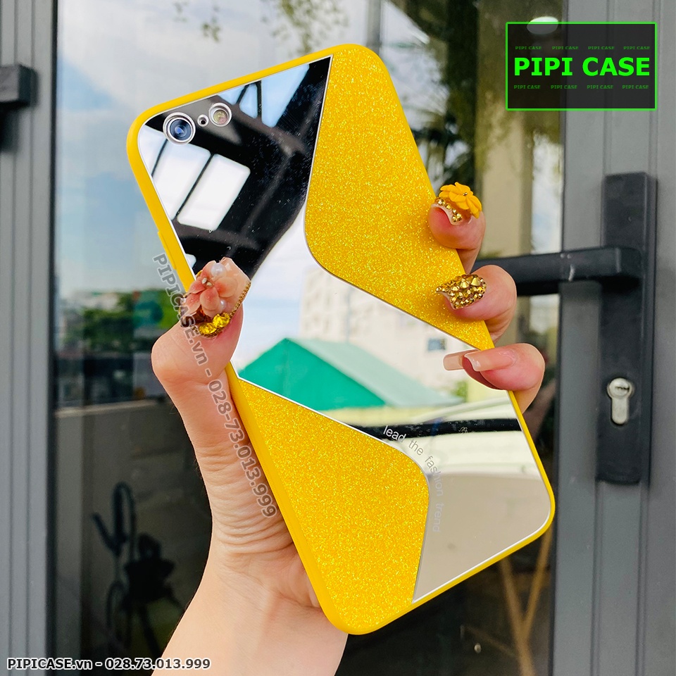 Ốp Lưng iPhone 6 Plus - Glitter Mirror - Vàng