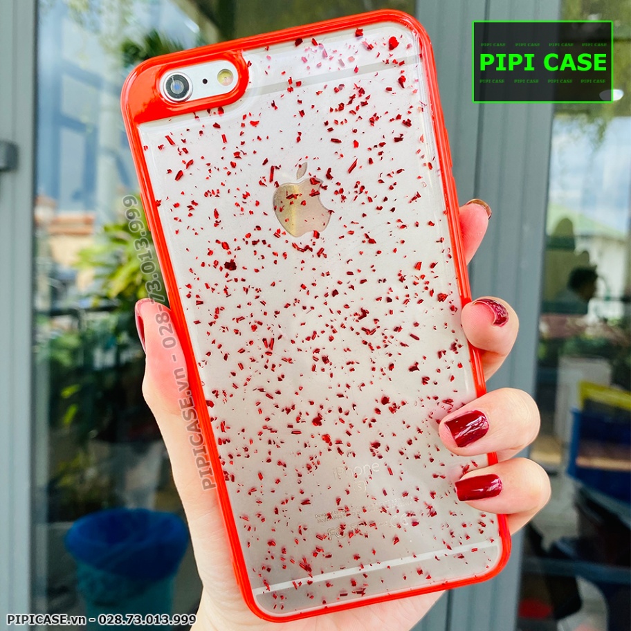 Ốp Lưng iPhone 6 Plus - Lấp Lánh - Đỏ