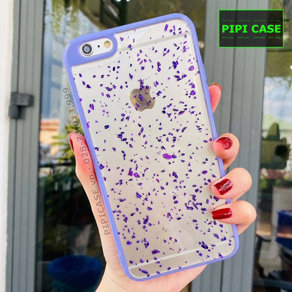 Ốp Lưng iPhone 6 Plus - Lấp Lánh - Tím