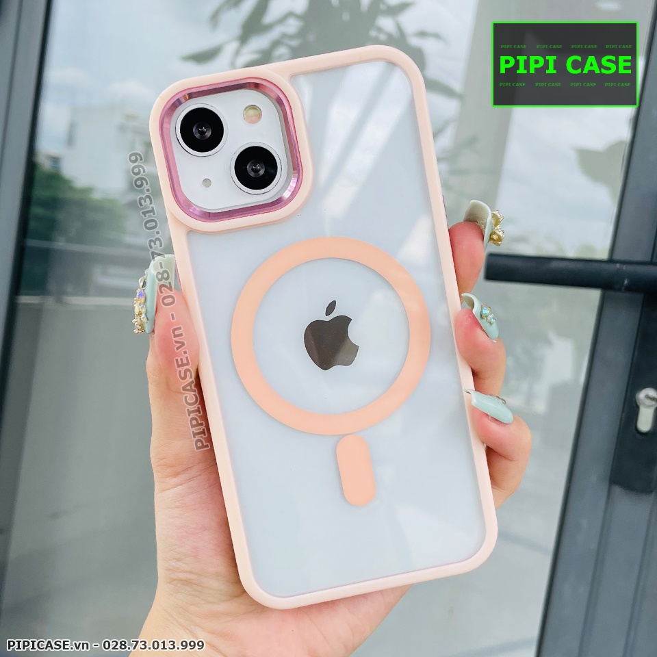Ốp Lưng iPhone 14 - Delvin - Hồng