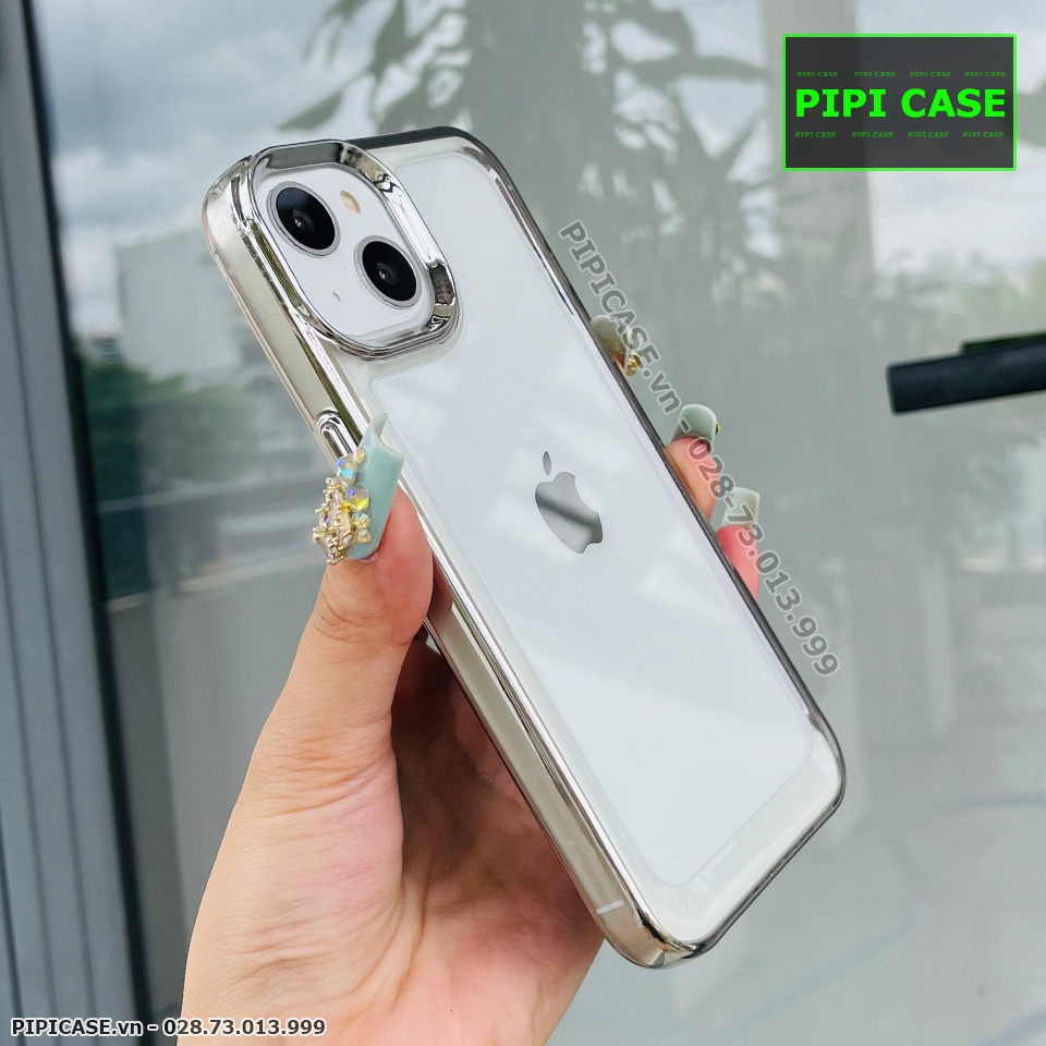 Ốp Lưng iPhone 14 - Belvis - Bạc