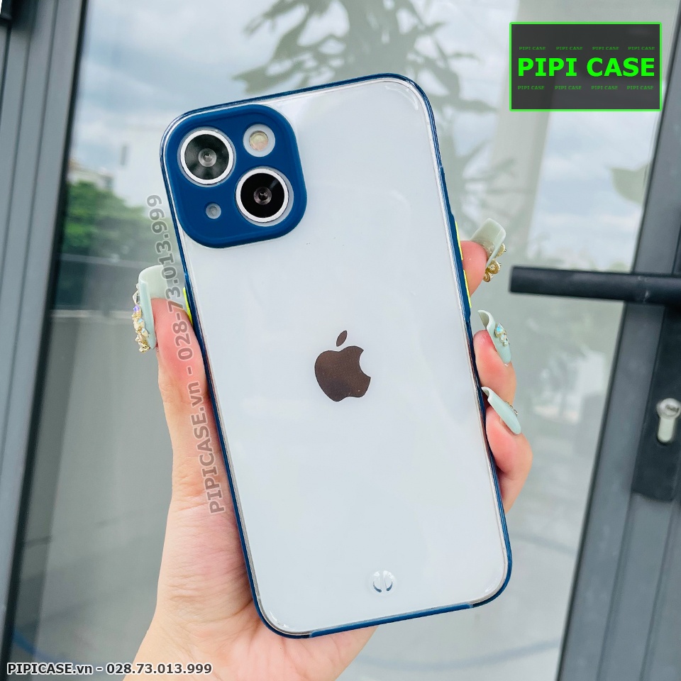 Ốp Lưng iPhone 14 - MiMin - Xanh Dương