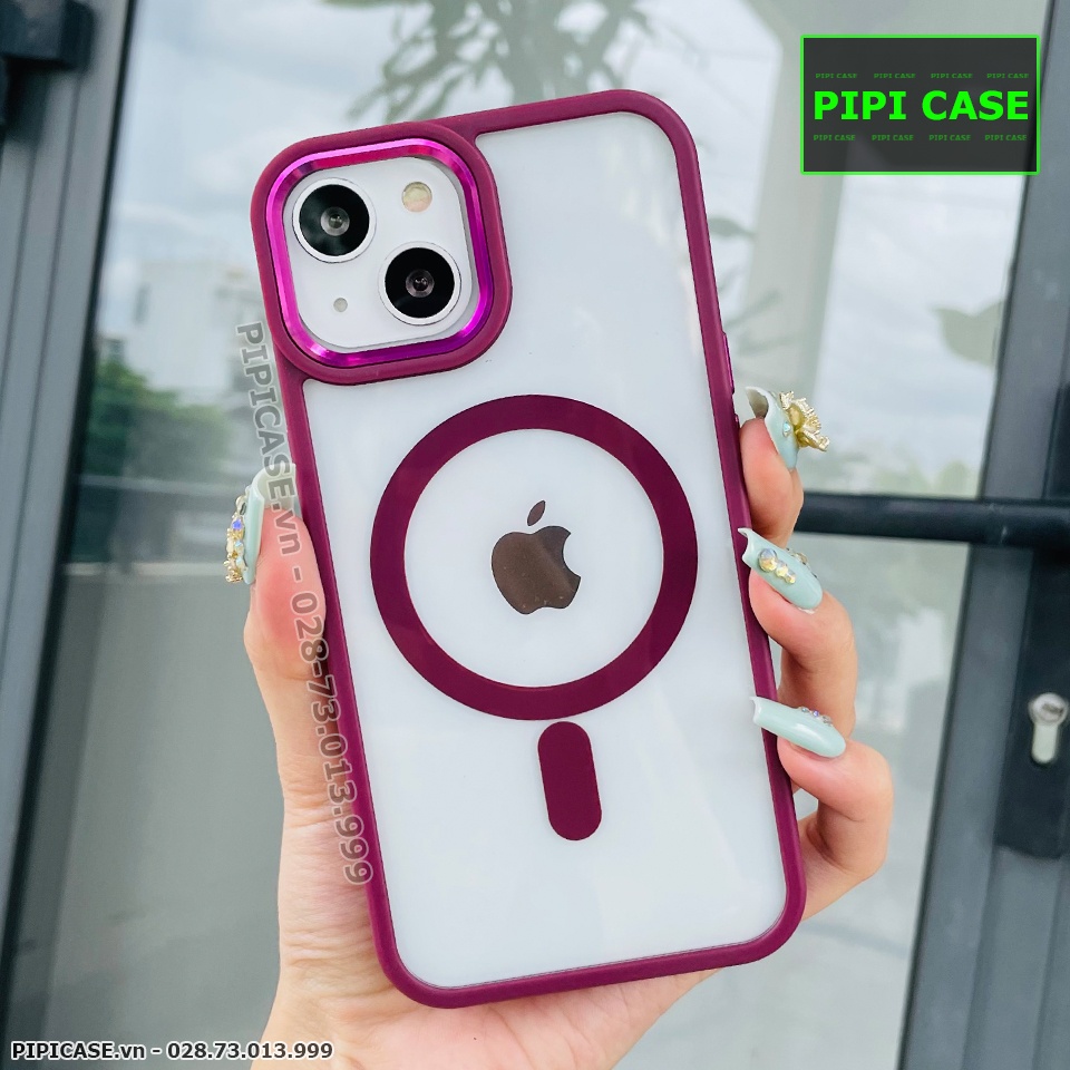 Ốp Lưng iPhone 14 - Delvin - Tím