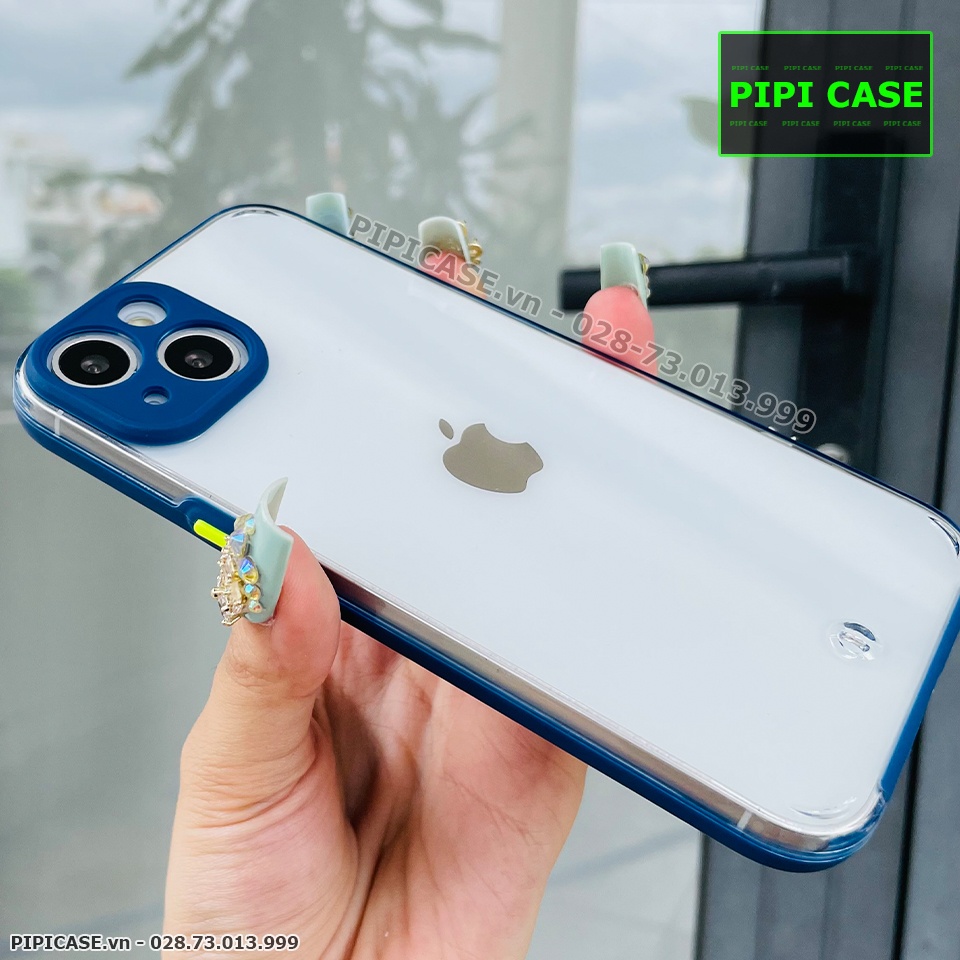 Ốp Lưng iPhone 14 - MiMin - Xanh Dương