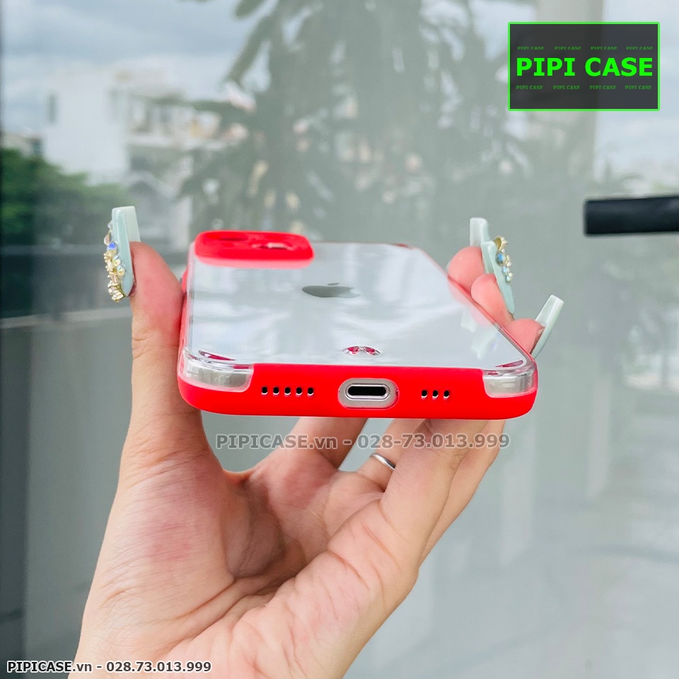 Ốp Lưng iPhone 14 - MiMin - Đỏ