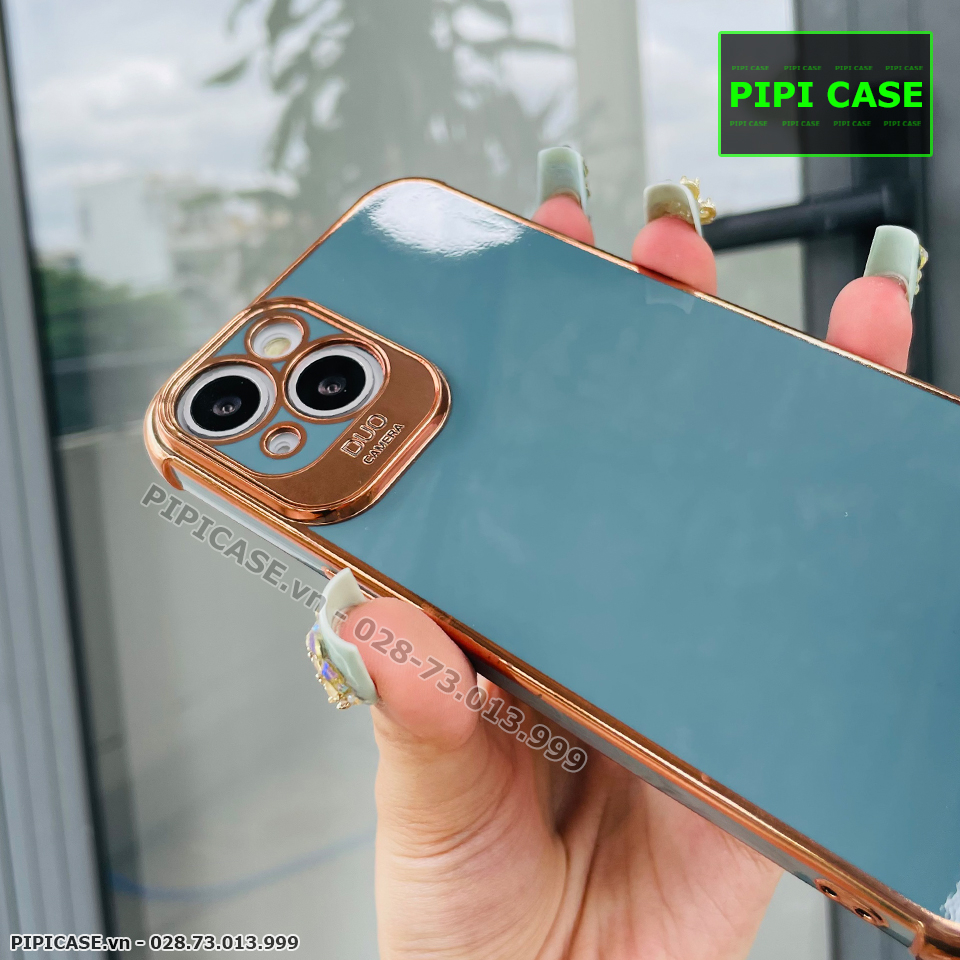 Ốp Lưng iPhone 14 - Luxury - Xám