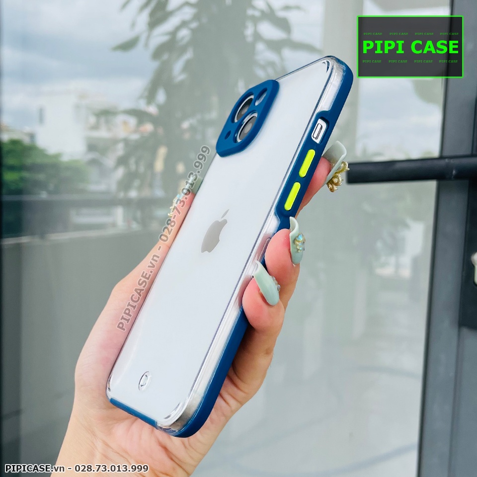 Ốp Lưng iPhone 14 - MiMin - Xanh Dương