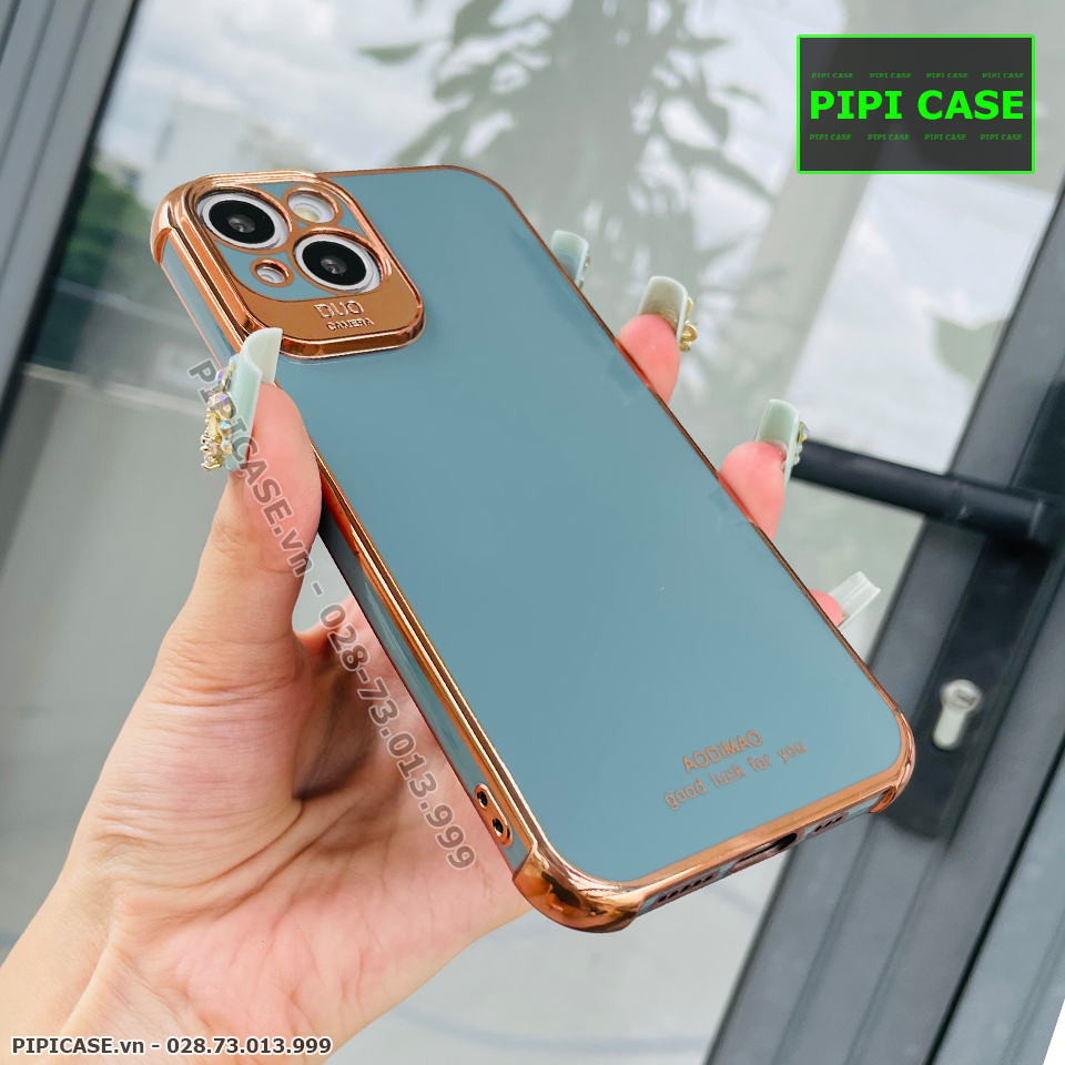 Ốp Lưng iPhone 14 - Luxury - Xám