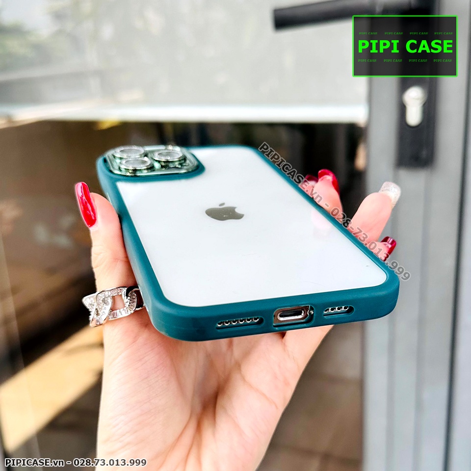 Ốp Lưng iPhone 13 Pro Max - Photo - Xanh Rêu
