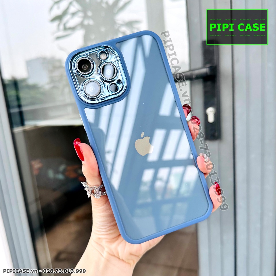 Ốp Lưng iPhone 13 Pro Max - Photo - Xanh Nhạt